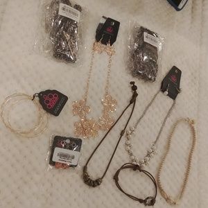 Paparazzi jewelry bundle 9 items (most NWT)
